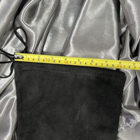 Steve Madden Gorgeous Size 8.5M Black Faux Suede High Heel Over The Knee Boots - Picture 15 of 16